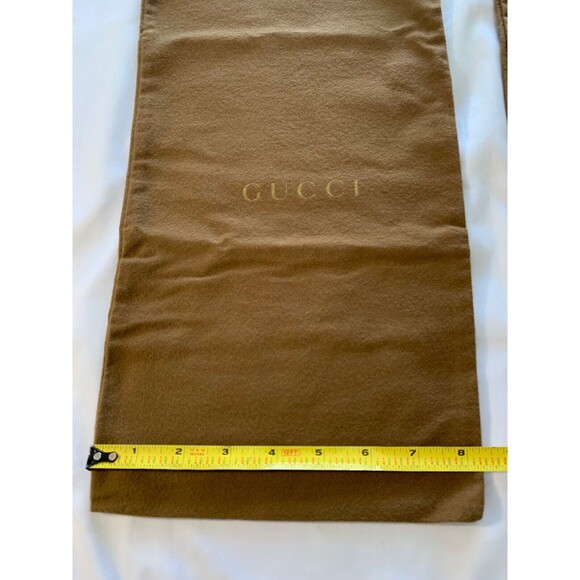 Gucci Brown Flannel Drawstring Dust Bag Shoe Storage Covers 1 set - Picture 5 of 7